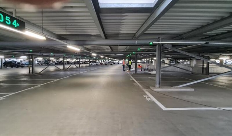 Bodenbeschichtung im Parkhaus