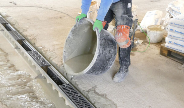 Beton wird vergossen
