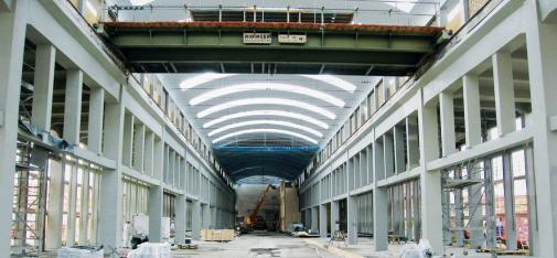 Bei der IBAG-Halle wurden insgesamt 6.200 m² Beton instandgesetzt und 200 Tonnen Mörtel und Spachtel der Nafufill-Serie verbaut.