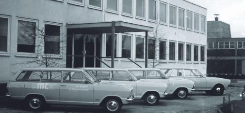 Das Hauptgebäude der MC Am Kruppwald in den 1960er Jahren.