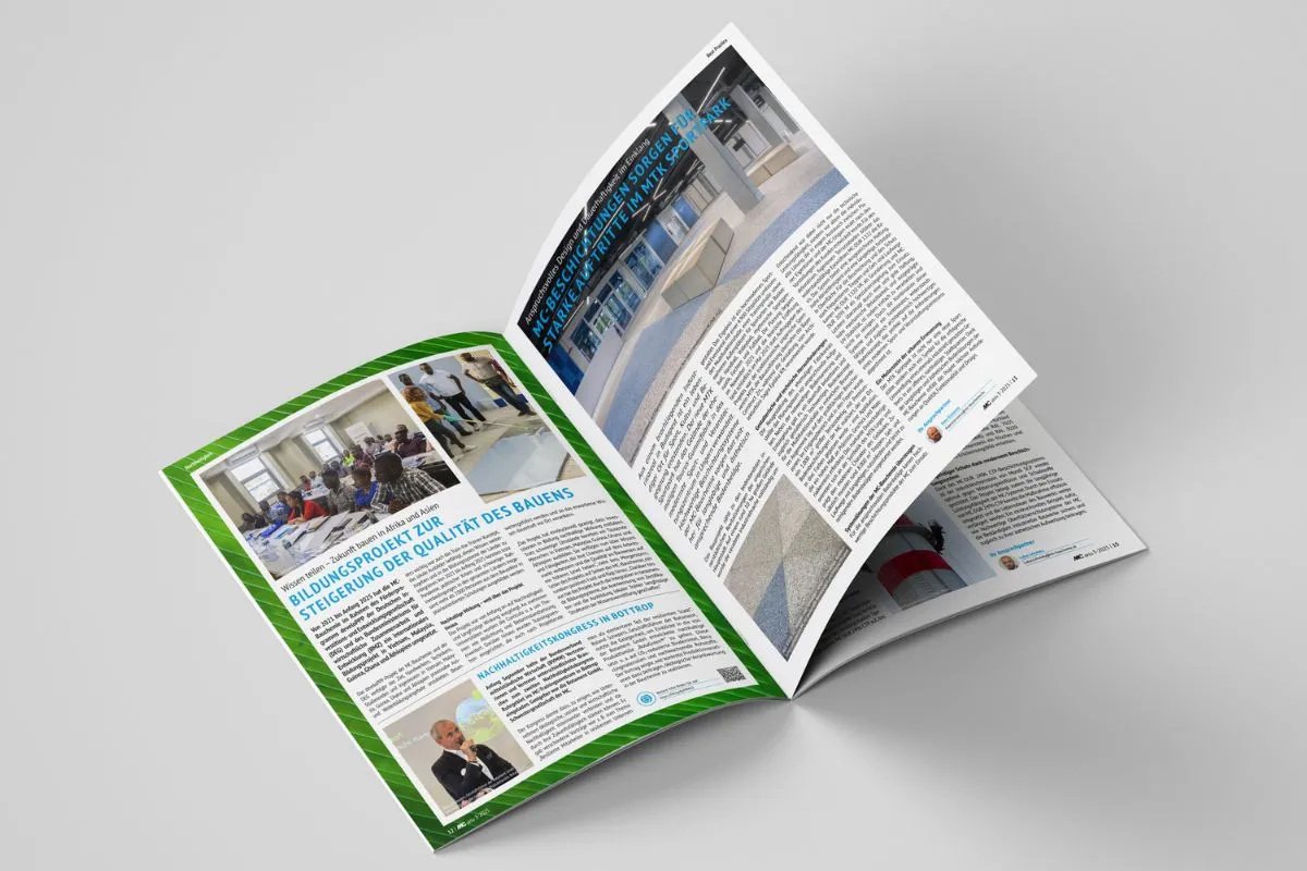 Doppelseite Nachhaltigkeit und Best Practice aus der aktuellen Ausgabe der MC aktiv