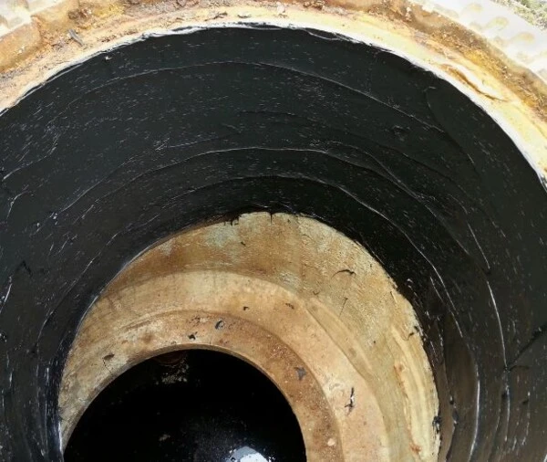 Schachthals wurde mit ombran flex beschichtet