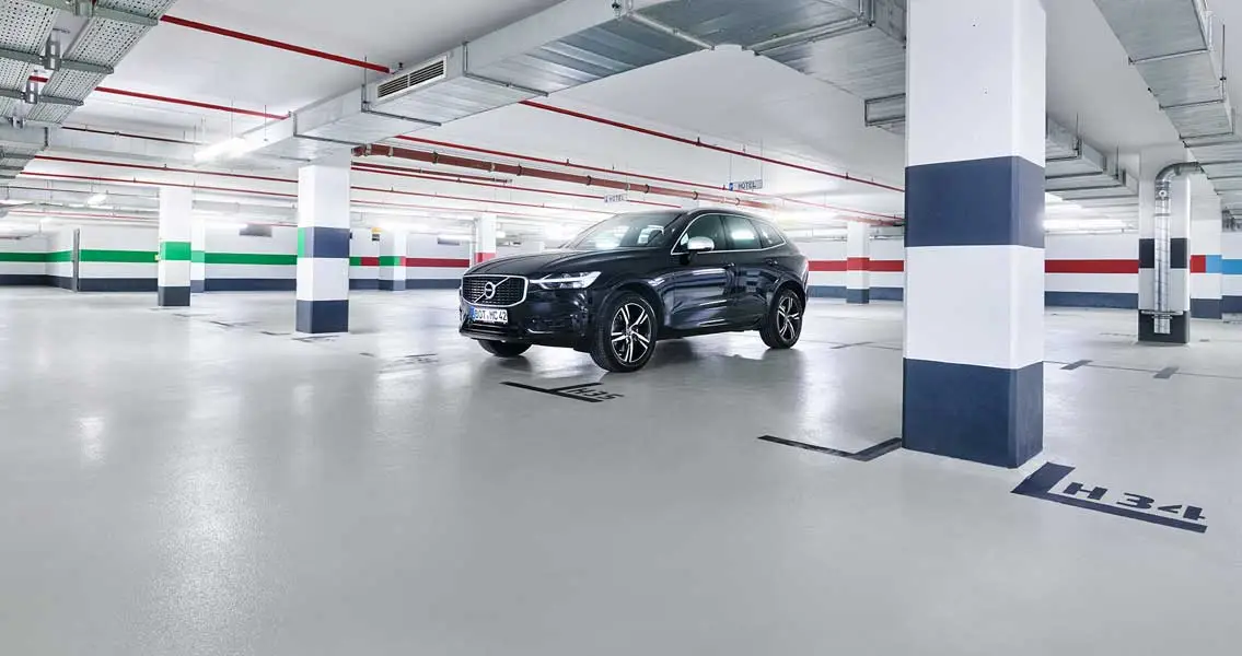 Instandgesetzte Wand- und Bodenfläche im Pentahotel in Leipzig