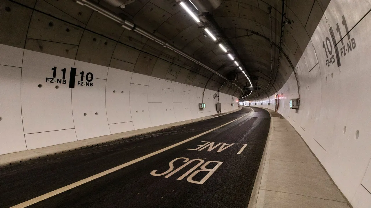 Foto des Silvertown-Tunnels nach den Sanierungsarbeiten