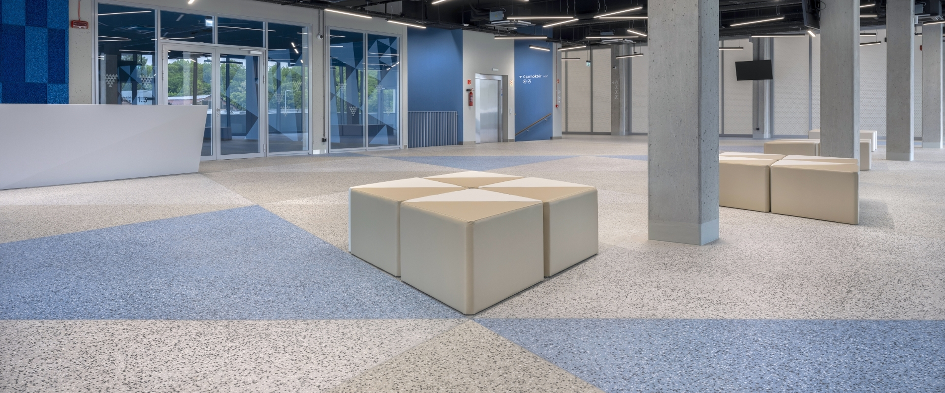 Bilder des neuen Eingangsbereichs im MTK Sportpark