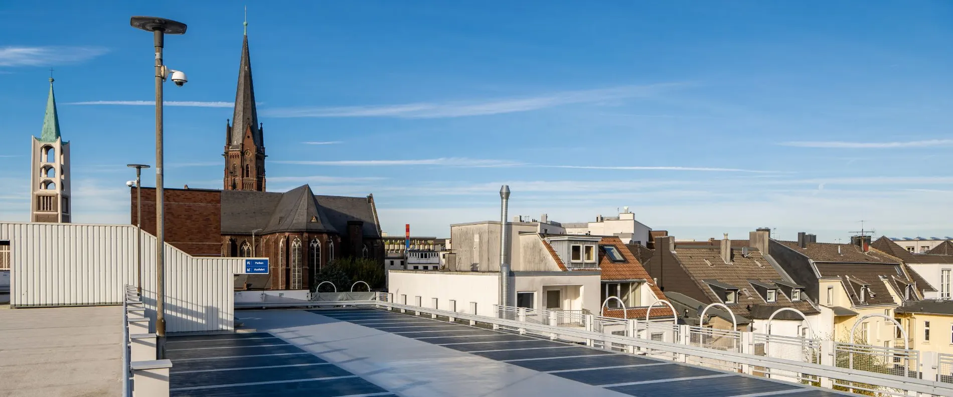 Blick auf das beschichtete Freideck