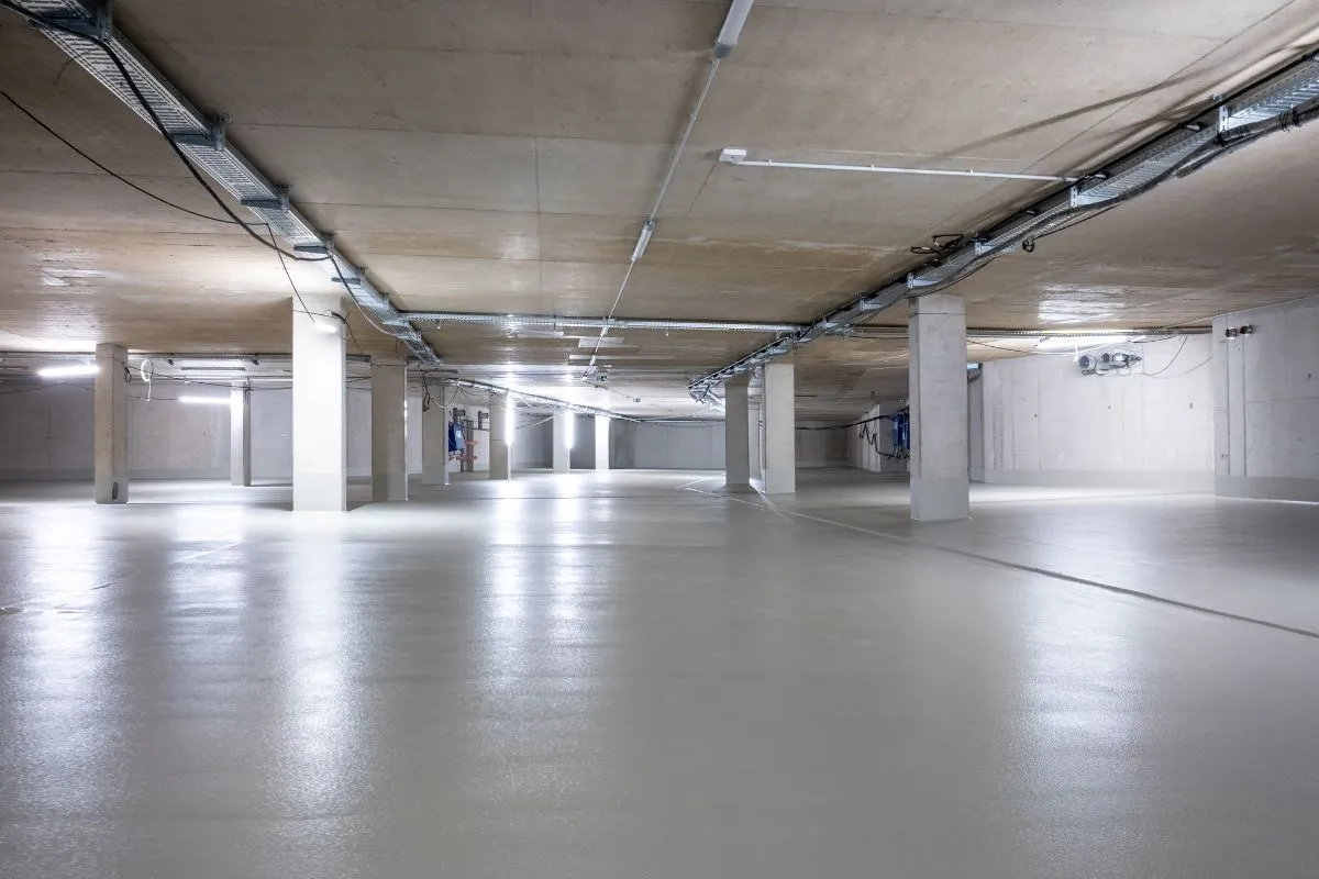 Blick in das Parkhaus