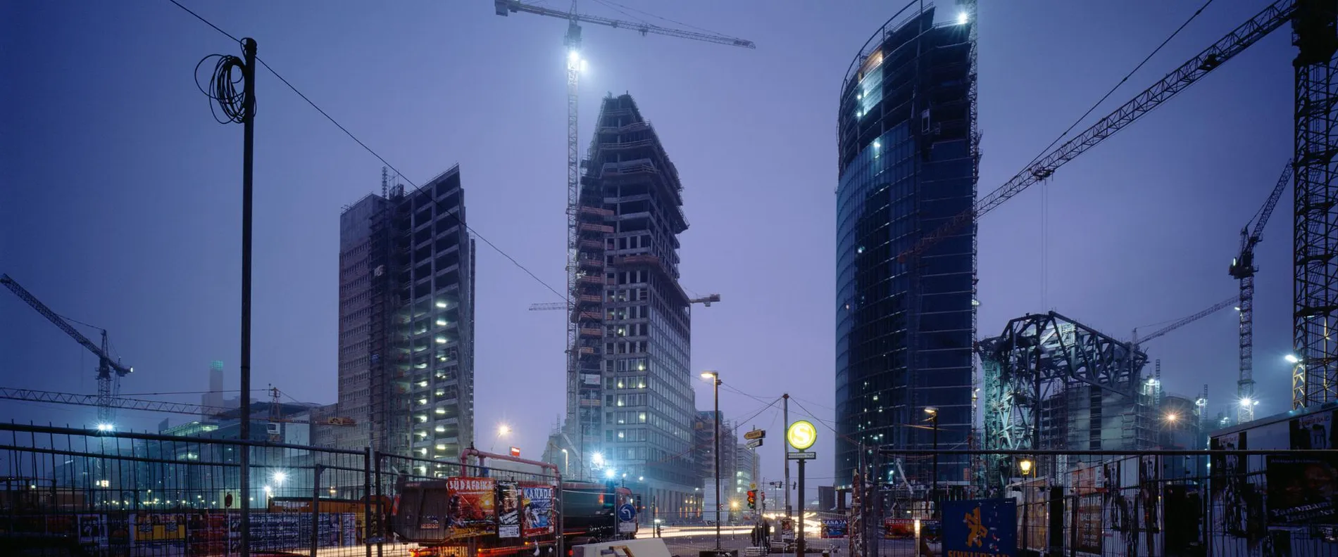 Blick auf die Baustelle der 