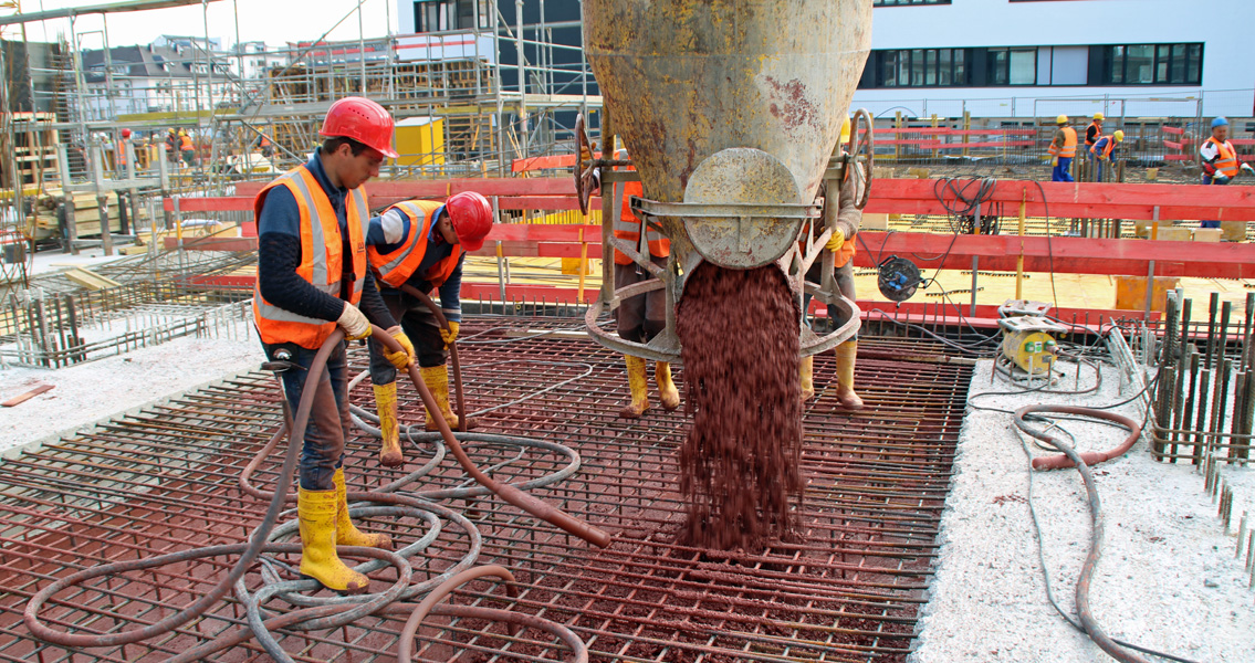 Schwerbeton: Profi-Beton und MC lösen schwere technische und logistische Herausforderungen mit Bravour.