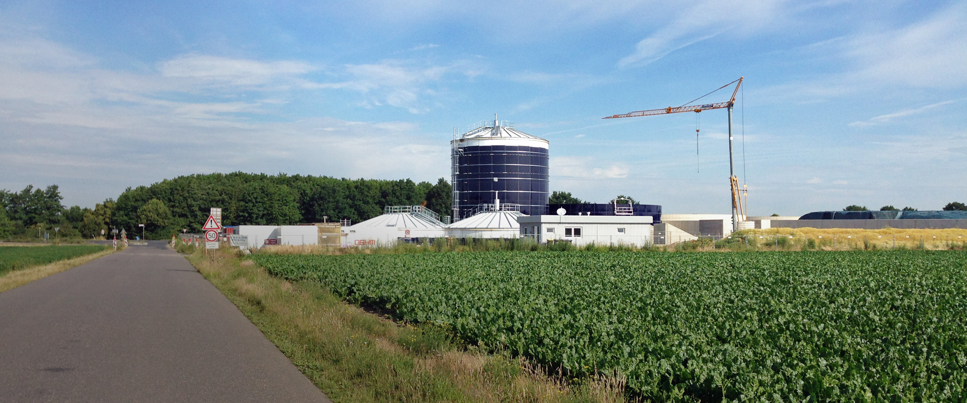 Spezialeinsatz bei der Biogasanlage in Bergheim